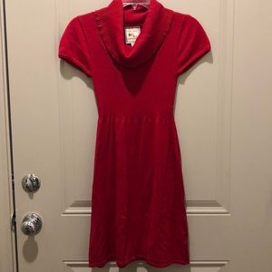 Red winter dress